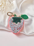 Strawberry Rhinestone Keychain CR0153
