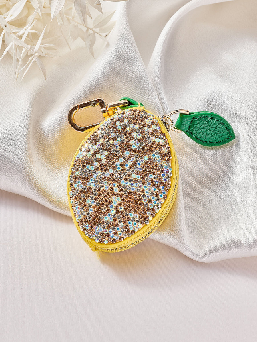 Lemon Rhinestone Keychain CR0154