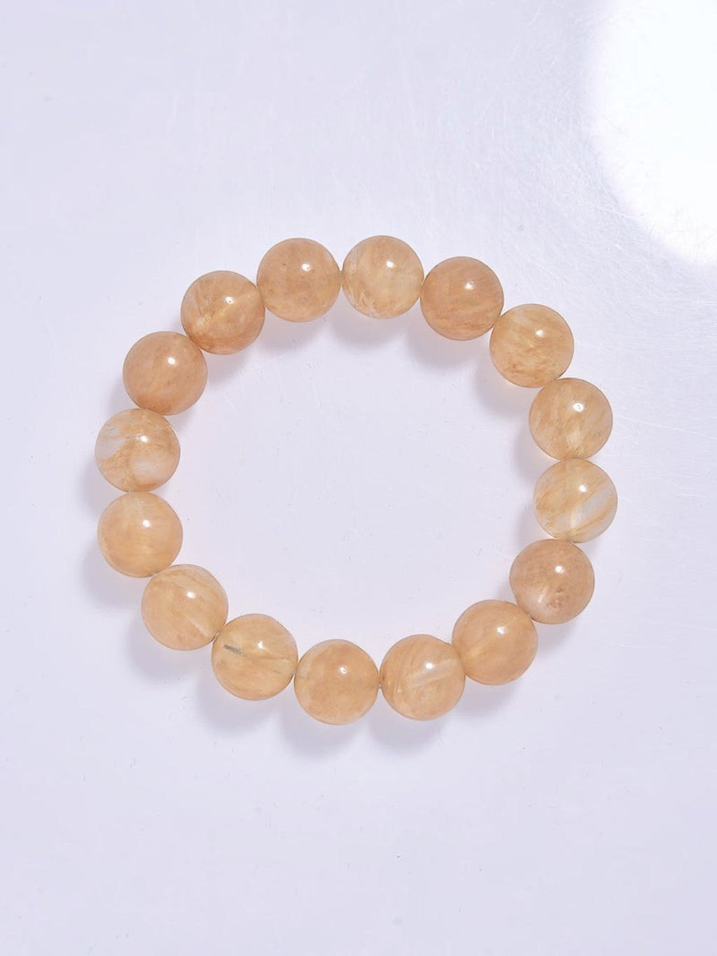 Citrine Quartz Stone Stretch Bracelet B1981-Citrine Quartz