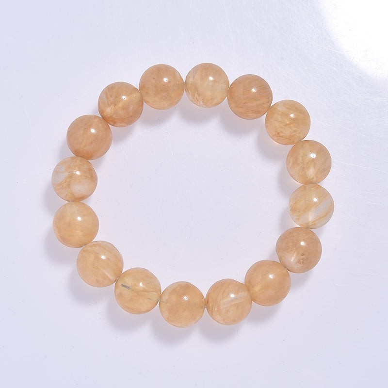 Citrine Quartz Stone Stretch Bracelet B1981-8MM - view 4