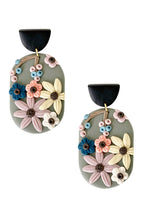 Floral Polymer Clay Earrings E4609