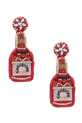 Champagne Seed Bead Earrings E4679