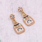 Champagne Seed Bead Earrings E4679