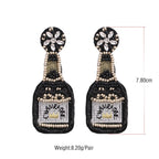 Champagne Seed Bead Earrings E4679