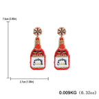 Champagne Seed Bead Earrings E4679