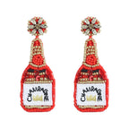 Champagne Seed Bead Earrings E4679