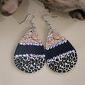 Animal Printed Teardrop Earrings E4824