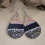 Animal Printed Teardrop Earrings E4824