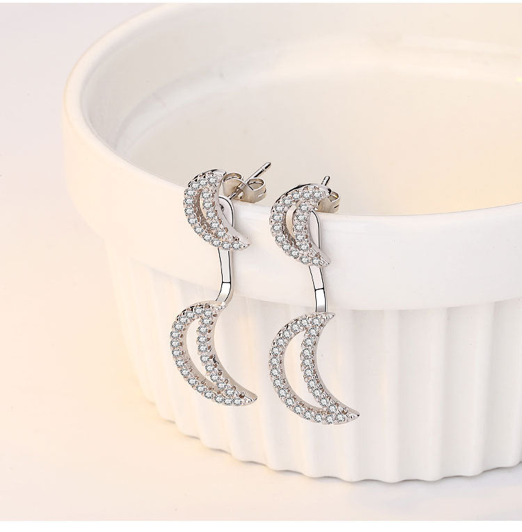 Moon Zircon Earrings E4828