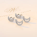 Moon Zircon Earrings E4828
