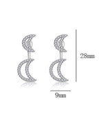 Moon Zircon Earrings E4828