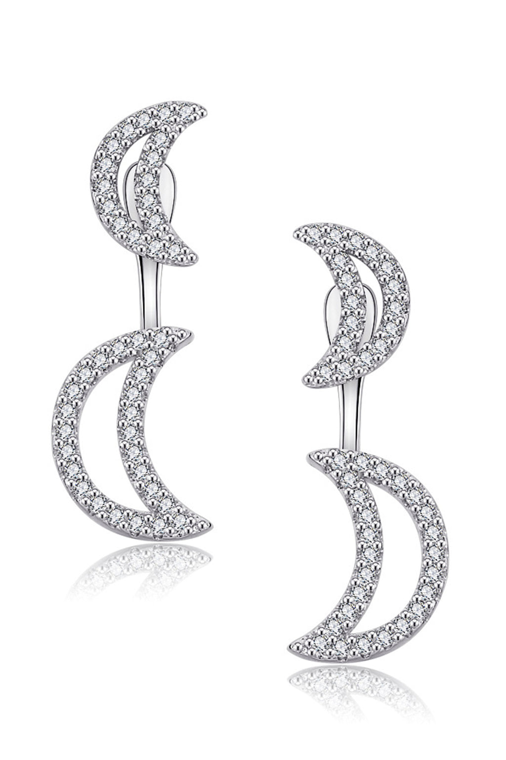 Moon Zircon Earrings E4828