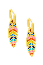 Leaf Copper Hoop Earrings E4850