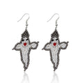 Ghost Seed Beads Earrings E4866