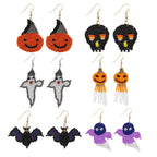 Ghost Seed Beads Earrings E4866