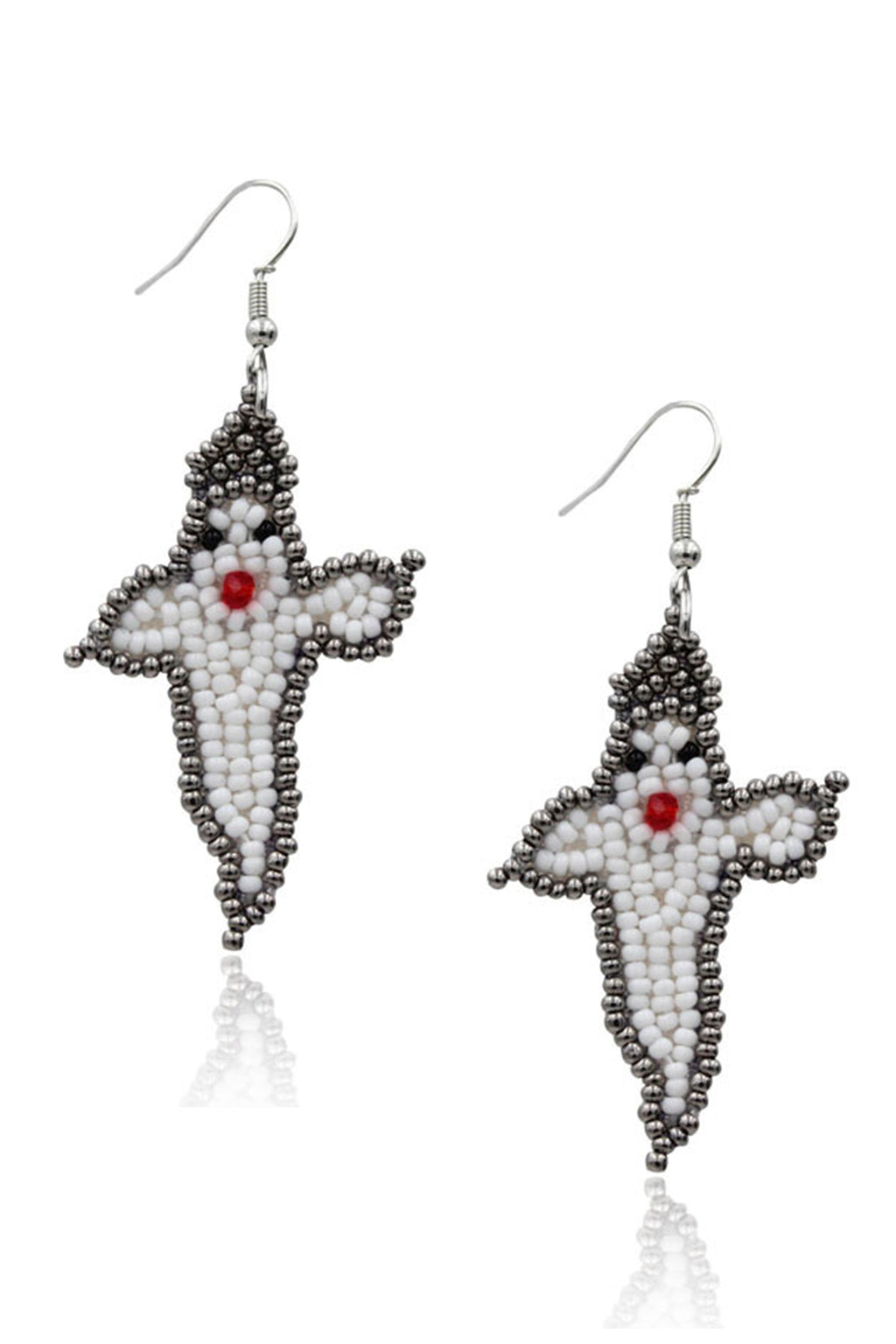 Ghost Seed Beads Earrings E4866