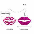 Lip Bat Acrylic Earrings E4890