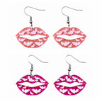 Lip Bat Acrylic Earrings E4890