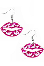 Lip Bat Acrylic Earrings E4890