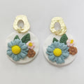Floral Polymer Clay Earrings E4896