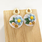 Floral Polymer Clay Earrings E4896