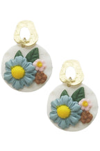 Floral Polymer Clay Earrings E4896