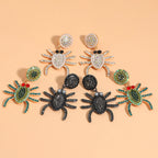 Spider Rhinestone Earrings E4971