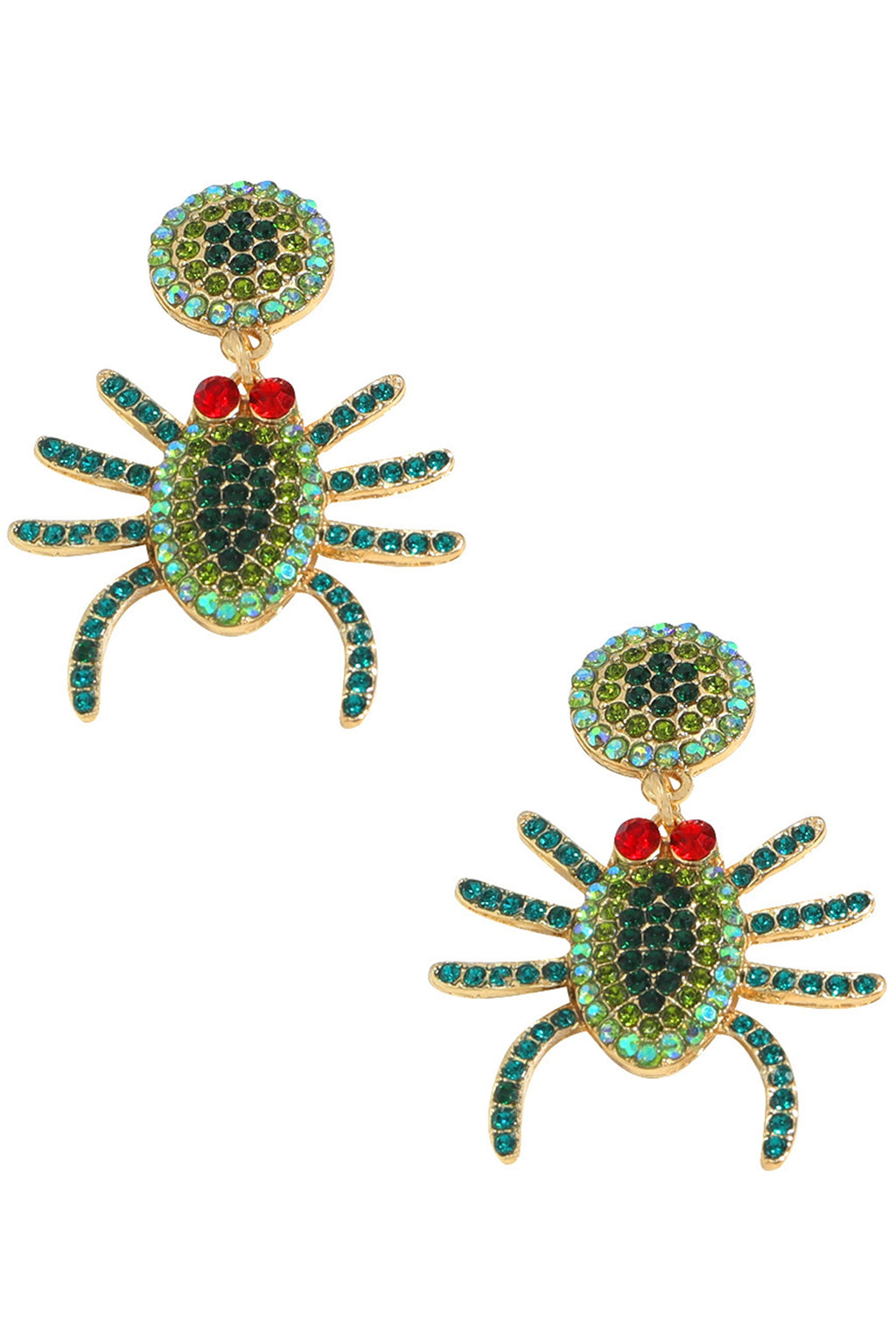 Spider Rhinestone Earrings E4971