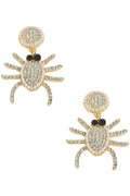 Spider Rhinestone Earrings E4971