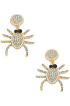 Spider Rhinestone Earrings E4971