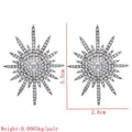 Sun Zircon Stud Earrings E4973