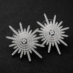 Sun Zircon Stud Earrings E4973