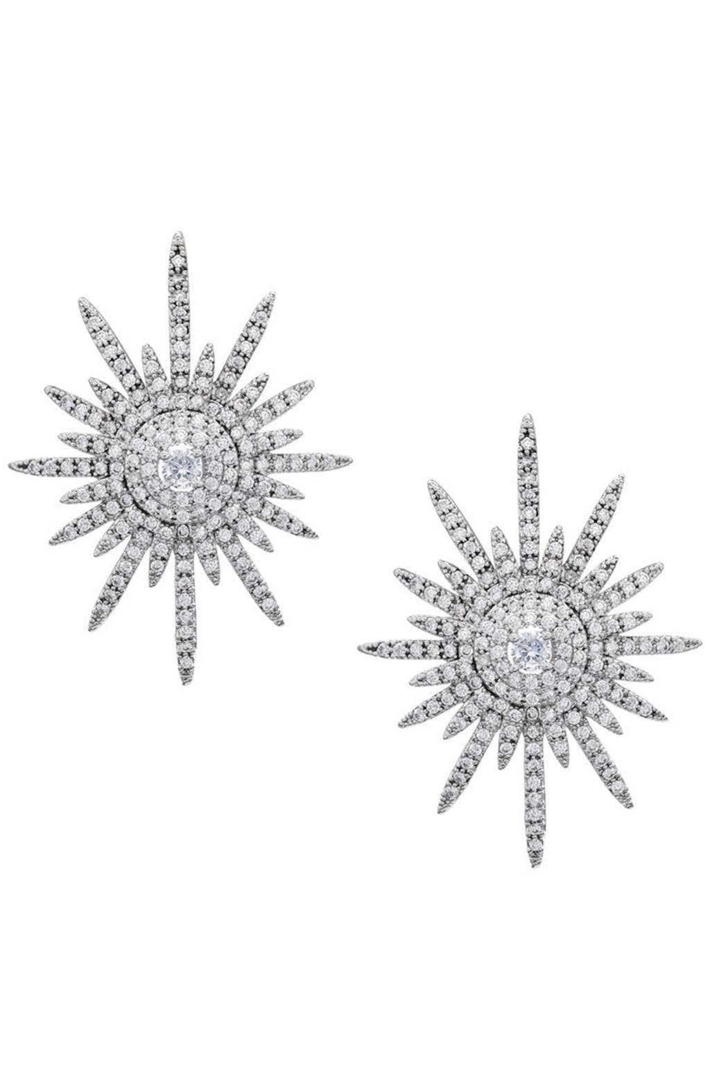 Sun Zircon Stud Earrings E4973