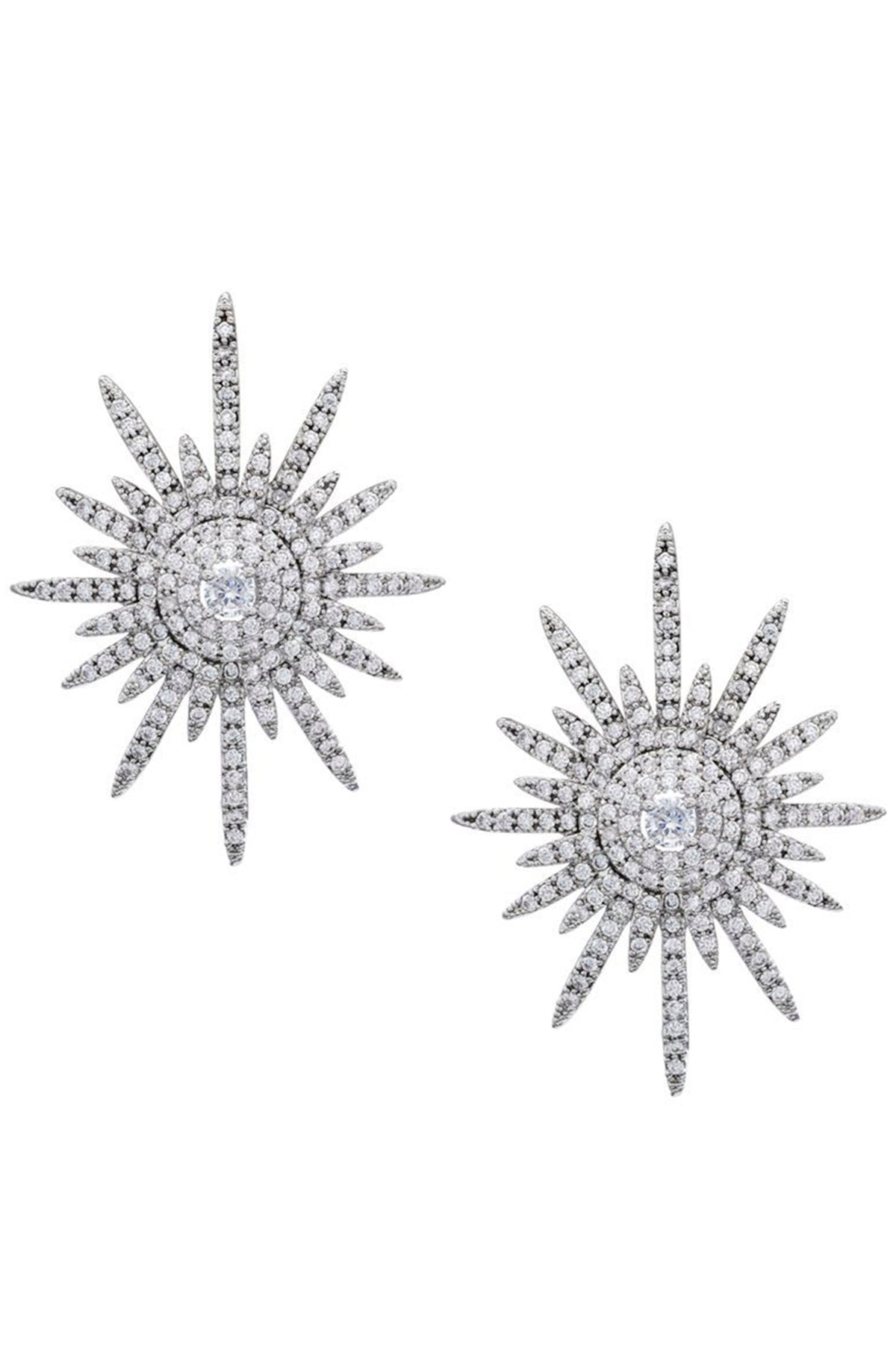 Sun Zircon Stud Earrings E4973