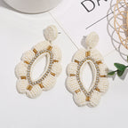Floral Seed Bead Earrings E5001