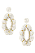 Floral Seed Bead Earrings E5001