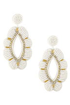 Floral Seed Bead Earrings E5001