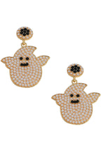 Ghost Rhinestone Earrings E5022