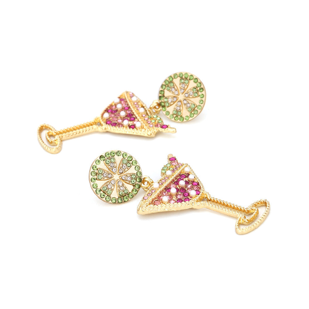 Flower Raffia Stud Earrings E8144