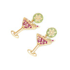 Flower Raffia Stud Earrings E8144