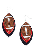 Football Multilayer Leather Earrings E5090