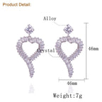 Heart Zircon Earrings E5145