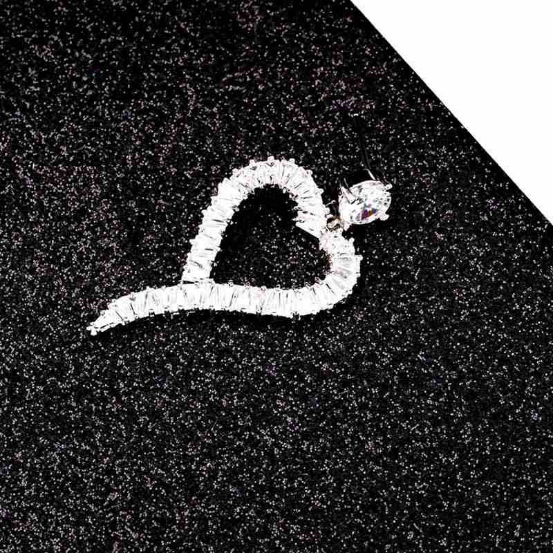Heart Zircon Earrings E5145