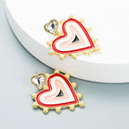 Heart Alloy Earrings E5176