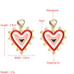 Heart Alloy Earrings E5176
