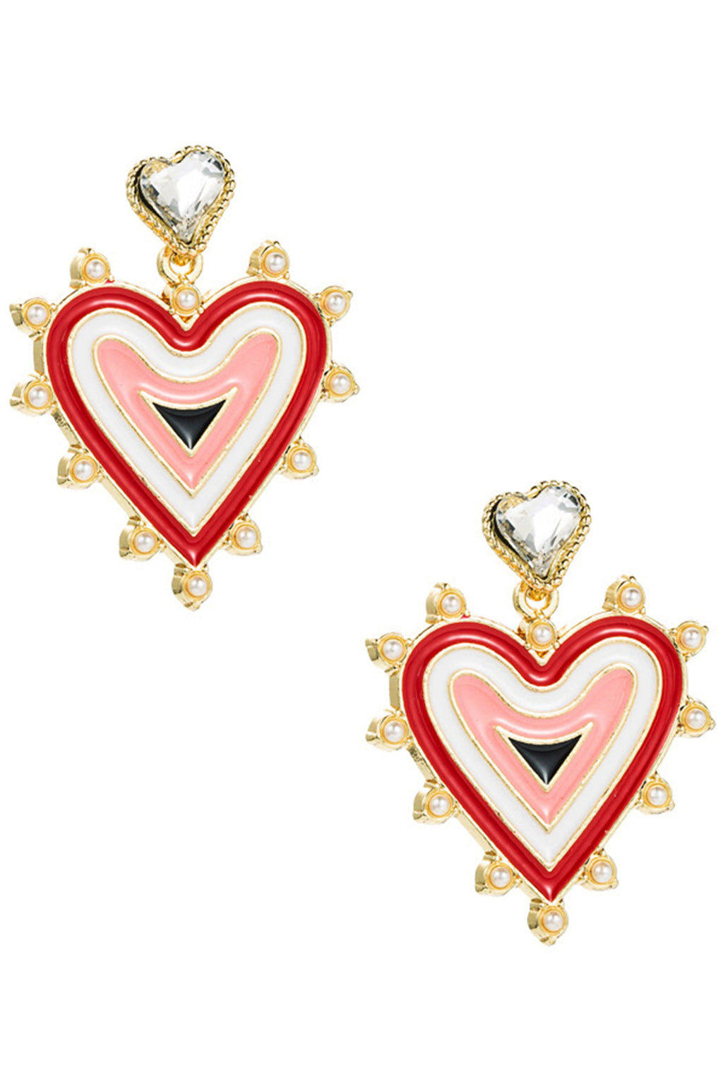 Heart Alloy Earrings E5176