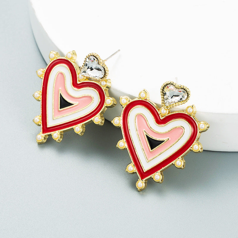 Heart Alloy Earrings E5176