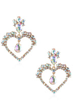 Heart Rhinestone Earrings E5222