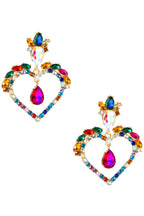 Heart Rhinestone Earrings E5222
