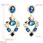 Heart Rhinestone Alloy Earrings E5223